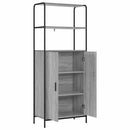 Highboard Grå Sonoma 40 x 33 x 161 cm Konstrueret træ