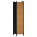 Bogskab 55,5 x 33 x 174 cm Konstrueret træ Sort eg