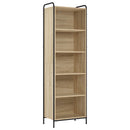 Bogskab 55,5 x 33 x 174 cm Konstrueret træ Sonoma-eg