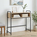 Konsolbord Sonoma-eg 90 x 33 x 80,5 cm Konstrueret træ
