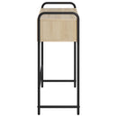 Konsolbord Sonoma-eg 90 x 33 x 80,5 cm Konstrueret træ