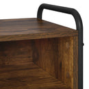 Konsolbord Røget eg 90 x 33 x 80,5 cm Konstrueret træ