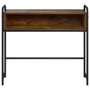 Konsolbord Røget eg 90 x 33 x 80,5 cm Konstrueret træ