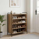 Sko skab 76 x 36,5 x 93 cm Konstrueret træ Artisan-eg