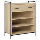 Sko skab 76 x 36,5 x 93 cm Konstrueret træ Sonoma-eg