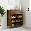 Sko skab 76 x 36,5 x 93 cm Konstrueret træ Røget eg