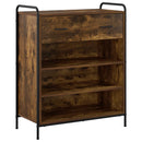 Sko skab 76 x 36,5 x 93 cm Konstrueret træ Røget eg