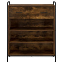 Sko skab 76 x 36,5 x 93 cm Konstrueret træ Røget eg