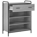 Sko skab 76 x 36,5 x 93 cm Konstrueret træ Grå Sonoma