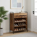 Sko skab 76 x 36,5 x 93 cm Konstrueret træ Gammelt træ