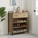 Sko skab 76 x 36,5 x 93 cm Konstrueret træ Artisan-eg