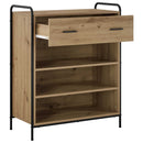 Sko skab 76 x 36,5 x 93 cm Konstrueret træ Artisan-eg