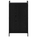 Sko skab 51 x 36,5 x 93 cm Konstrueret træ Sort eg