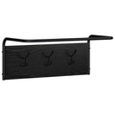 Jakkeholder Vægmonteret Sort eg 60 x 30 x 25 cm Konstrueret træ
