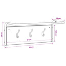 Jakkeholder Gammelt træ 60 x 30 x 25 cm Konstrueret træ