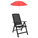 Parasol med klemme 2 pcs Murstensrød Ø 105 x 86 cm