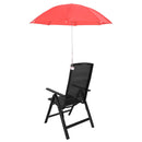 Parasol med klemme 2 pcs Murstensrød Ø 105 x 86 cm