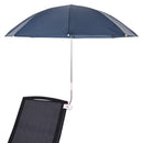 Parasol med klemme 2 pcs Mørkeblå Ø 105 x 86 cm 170T polyester