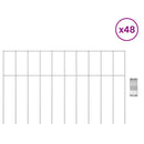 Havehegnspane 48 pcs Galvaniseret stål Sølv