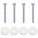 Jordanker 4 pcs Sølv Ø10 x 60 cm Galvaniseret metal
