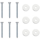 Jordanker 6 pcs Sølv Ø10 x 60 cm Galvaniseret metal