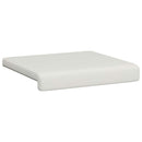 Bænkpude 2 stk. Kunstlæder Hvid Dybde 35 cm