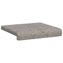 Bænkpude 2 stk. Faux suedestof Lysegrå Dybde 35 cm