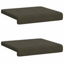 Bænkpude 2 stk. Faux suedestof Army Grøn Dybde 35 cm