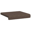 Bænkpude 2 stk. Microfiber Brun Dybde 35 cm