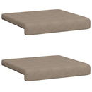 Bænkpude 2 stk. Microfiber Gråbrun Dybde 35 cm