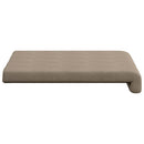 Bænkpude 2 stk. Microfiber Gråbrun Dybde 35 cm