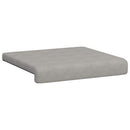 Bænkpude 2 stk. Microfiber Lysegrå Dybde 35 cm