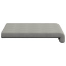 Bænkpude 2 stk. Microfiber Lysegrå Dybde 35 cm