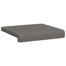 Bænkpude 2 stk. Microfiber Mørkegrå Dybde 35 cm