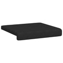Bænkpude 2 stk. Microfiber Sort Dybde 35 cm