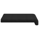 Bænkpude 2 stk. Microfiber Sort Dybde 35 cm