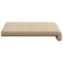 Bænkpude 2 stk. Microfiber Cremefarvet Dybde 35 cm