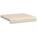 Bænkpude 2 stk. Microfiber Beige Dybde 35 cm