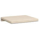 Bænkpude 2 stk. Microfiber Beige Dybde 35 cm