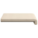 Bænkpude 2 stk. Microfiber Beige Dybde 35 cm