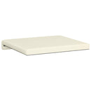 Bænkpude 2 stk. cordfløjl Cremefarvet Dybde 35 cm