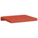 Bænkpude 2 stk. cordfløjl Rød orange Dybde 35 cm