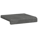 Bænkpude 2 stk. Plush Corduroy Lysegrå Dybde 35 cm
