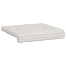 Bænkpude 2 stk. Plush Corduroy Cremefarvet Dybde 35 cm