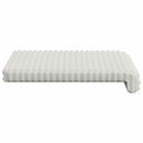 Bænkpude 2 stk. Plush Corduroy Cremefarvet Dybde 35 cm