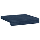 Bænkpude 2 stk. Plush Corduroy Mørkeblå Dybde 35 cm