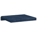 Bænkpude 2 stk. Plush Corduroy Mørkeblå Dybde 35 cm