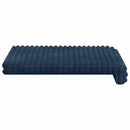 Bænkpude 2 stk. Plush Corduroy Mørkeblå Dybde 35 cm