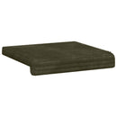 Bænkpude 2 stk. Plush Corduroy Grøn Dybde 35 cm