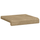 Bænkpude 2 stk. Plush Corduroy Gråbrun Dybde 35 cm